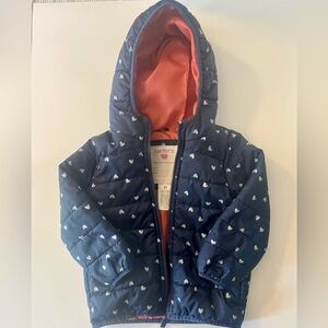 Carter's Heart Puffer Jacket 2T